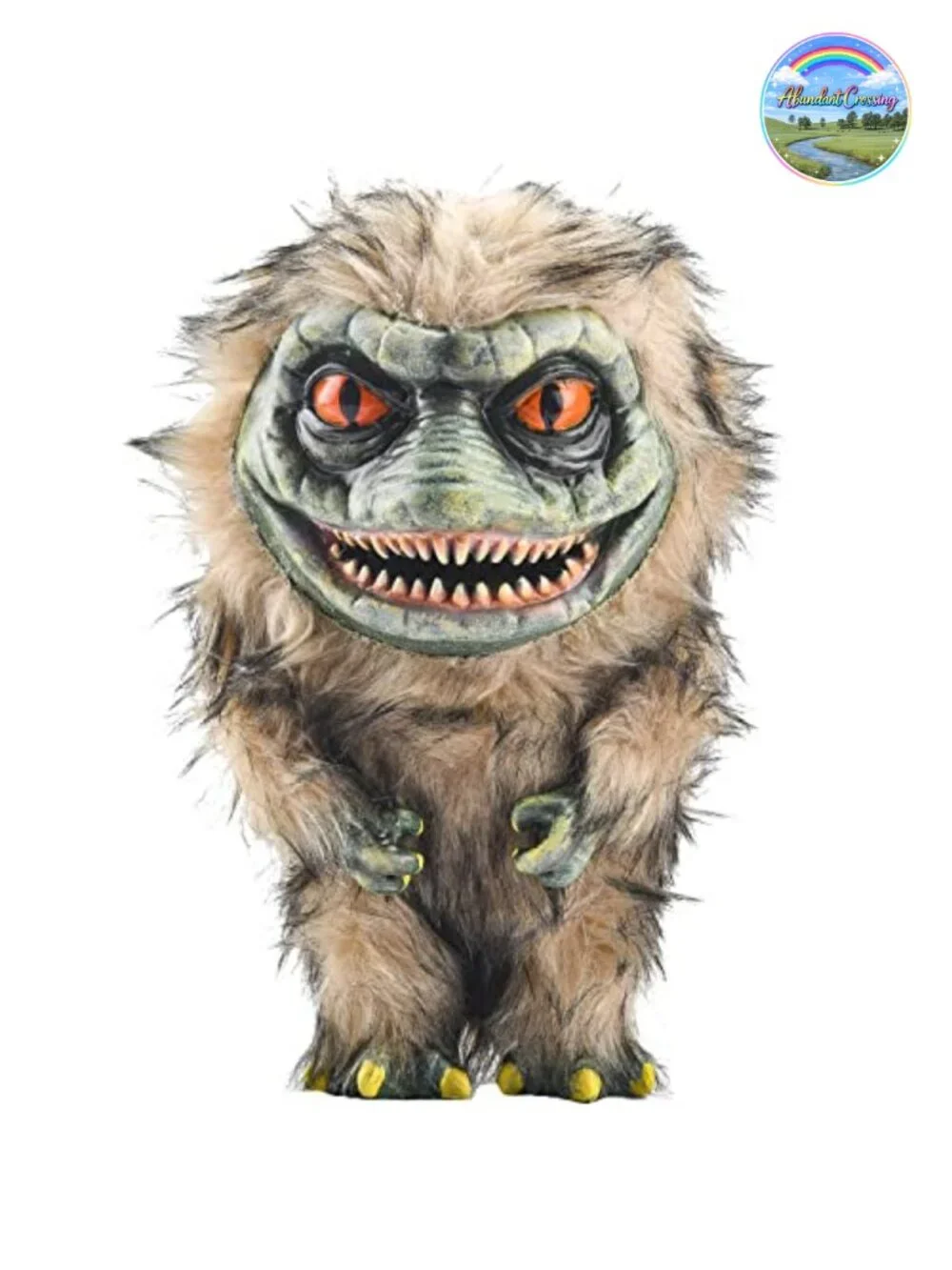 Creepy Alien Monster Plush Doll, Hand-Carved Resin Prop, Halloween Decor